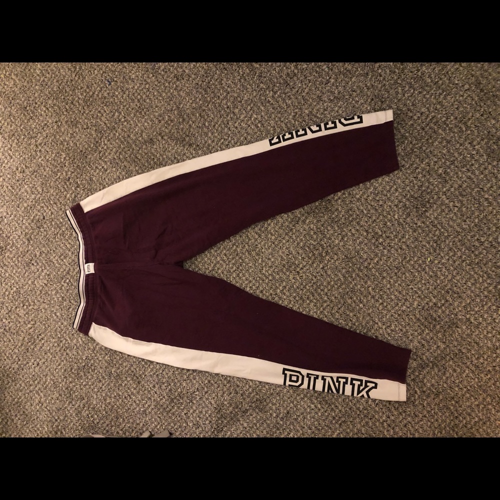 PINK brand Maroon straight leg pants